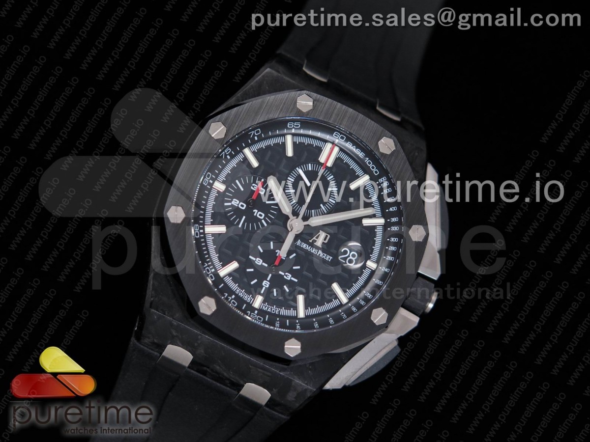 JF공장 오데마피게 로얄오크 오프쇼어 44MM 카본 / Royal Oak Offshore 44mm Forged Carbon JF 1:1 Best Edition A3126 V2 w/ Cyclops and DW Mod (Shipping Immediately)