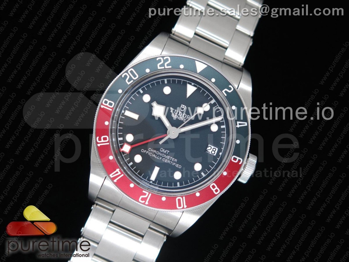 ZF공장 튜더 블랙베이 GMT 펩시 블루,레드 베젤 / 브슬 Black Bay GMT Pepsi Blue/Red Bezel ZF 1:1 Best Edition on SS Bracelet A2836