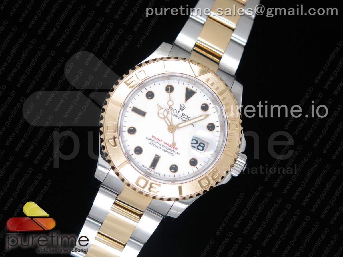 GM공장 롤렉스 요트마스터 화이트 콤비 Yacht-Master 116623 YG Wrapped GMF Best Edition White Dial on SS/YG Bracelet SA3135