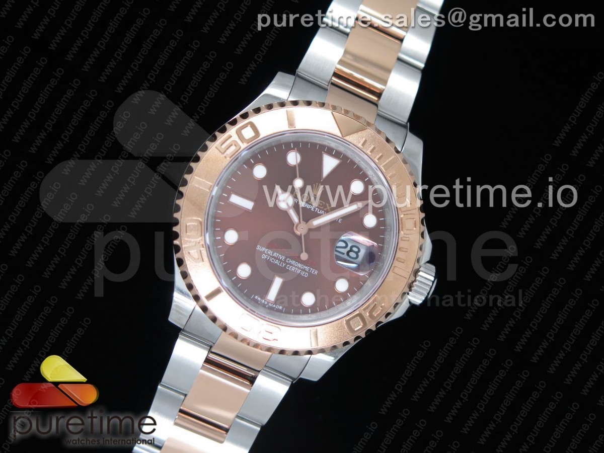 GM공장 롤렉스 요트마스터 브라운 콤비 Yacht-Master 116621 YG Wrapped GMF Best Edition Brown Dial on SS/RG Bracelet SA3135
