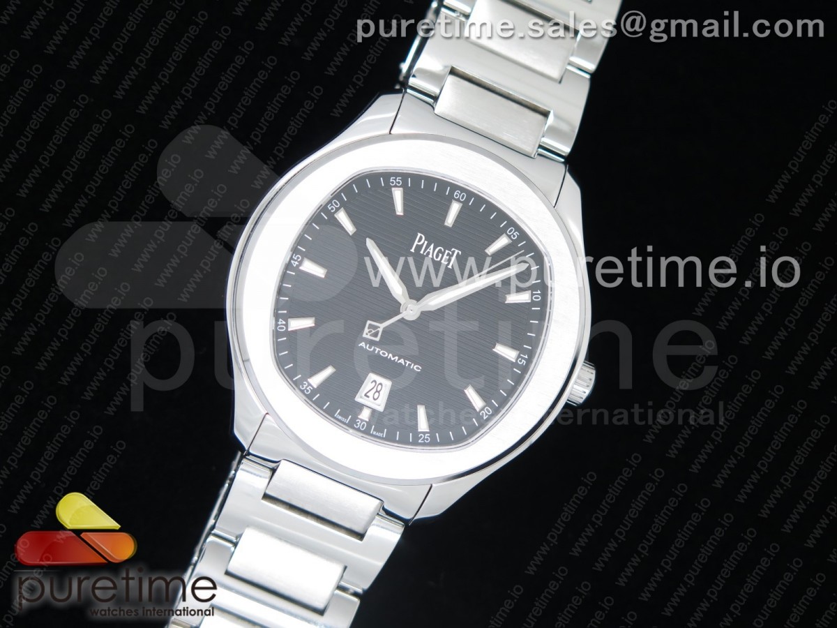 MK공장 피아제 폴로 42MM Piaget Polo S 42mm SS MKF 1:1 Best Edition Black Textured Dial on SS Bracelet A1110P