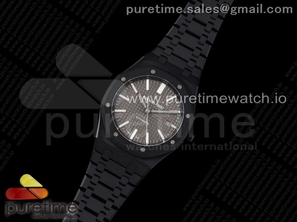 ZF공장 오데마피게 로얄오크 41MM 15400 DLC 그레이다이얼 / Royal Oak 41mm 15400 DLC ZF 11 Best Edition Gray Textured Dial on DLC Bracelet A3120