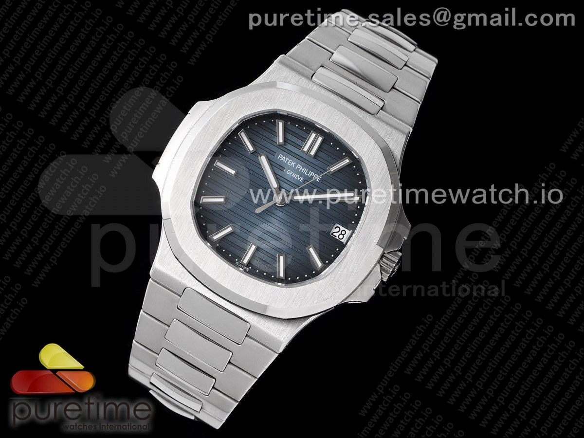 3K공장 V2 파텍필립 노틸러스 블루다이얼 브슬 / Nautilus 57111A 3KF 11 Best Edition Blue Textured Dial on SS Bracelet A324 Super Clone V2