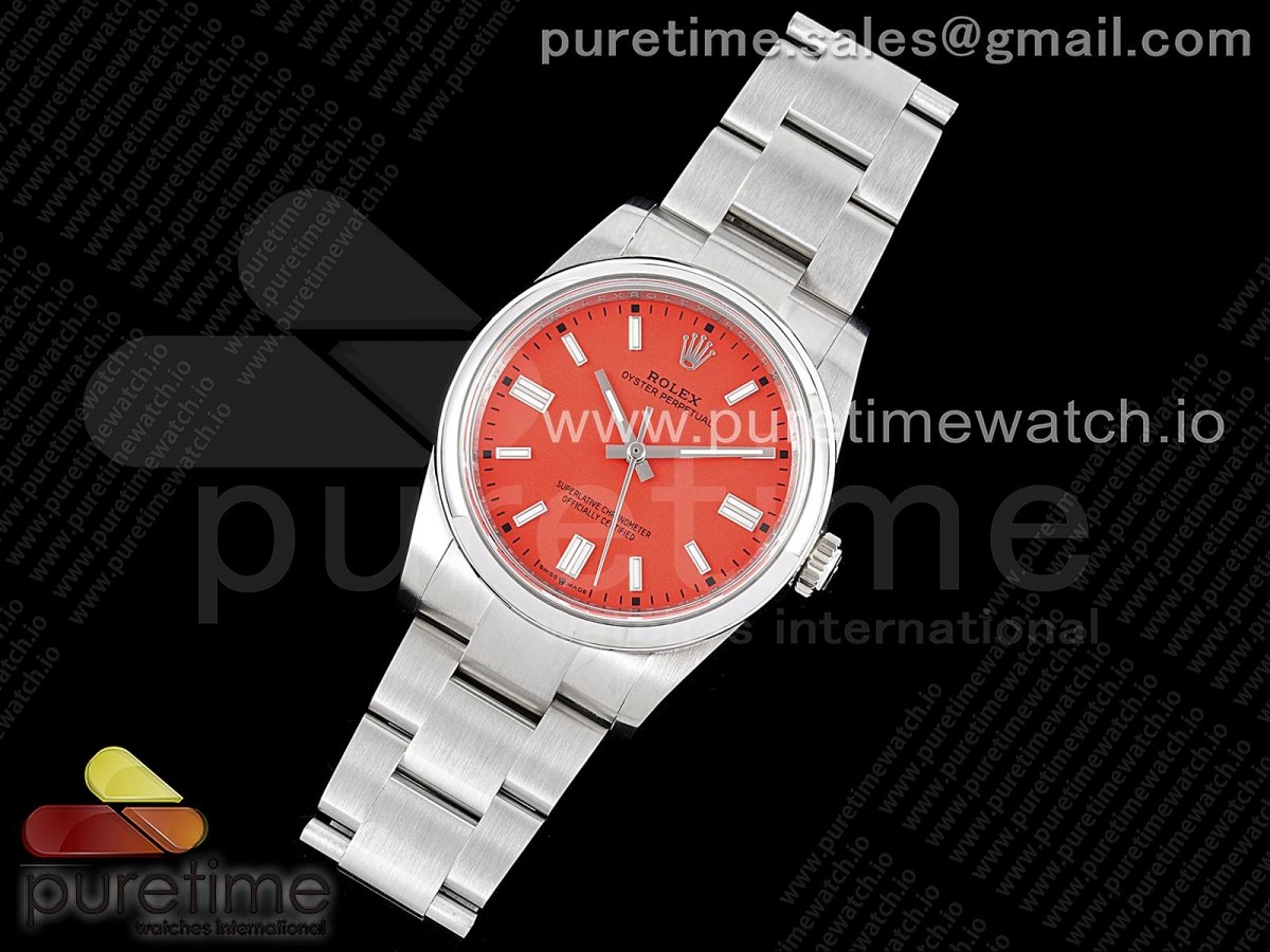 GM공장 롤렉스 오이스터 퍼페츄얼 36MM 12600 레드다이얼 브슬 / Oyster Perpetual 36mm 126000 GMF 11 Best Edition 904L Steel Red Dial on SS Bracelet SA3230