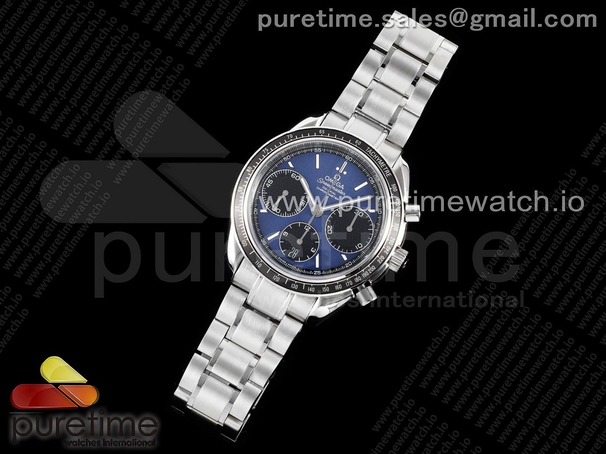 HR공장 오메가 스피드마스터 레이싱마스터 블루/블랙다이얼 브슬 / Speedmaster Racing Master SS HRF 1:1 Best Edition Blue/Black Dial on SS Bracelet A7750