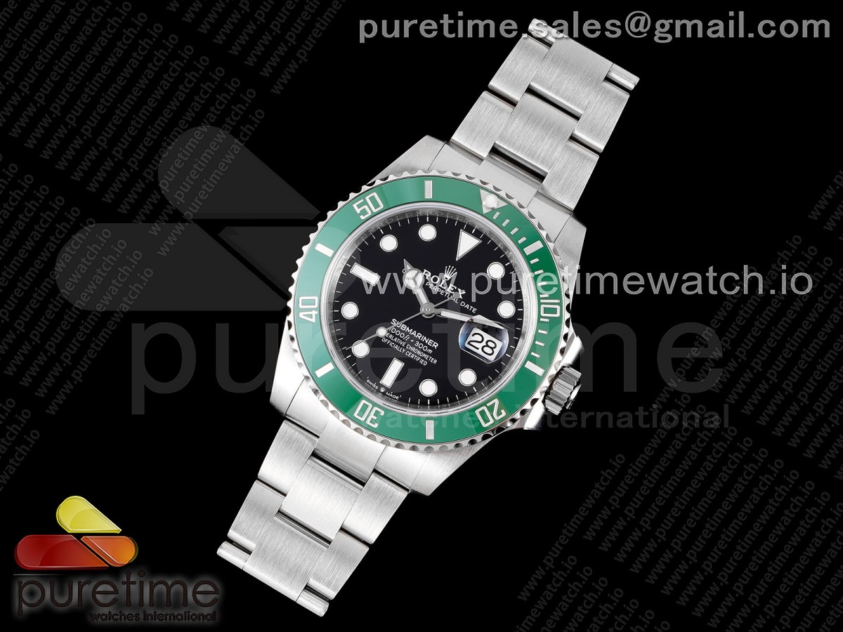 클린공장 서브마리너 신형 41MM 그린다이얼 스타벅스,스벅 브슬 3235 /Submariner 41mm 126610 LV Kermit 904L Steel Clean 1:1 Best Edition VR3235
