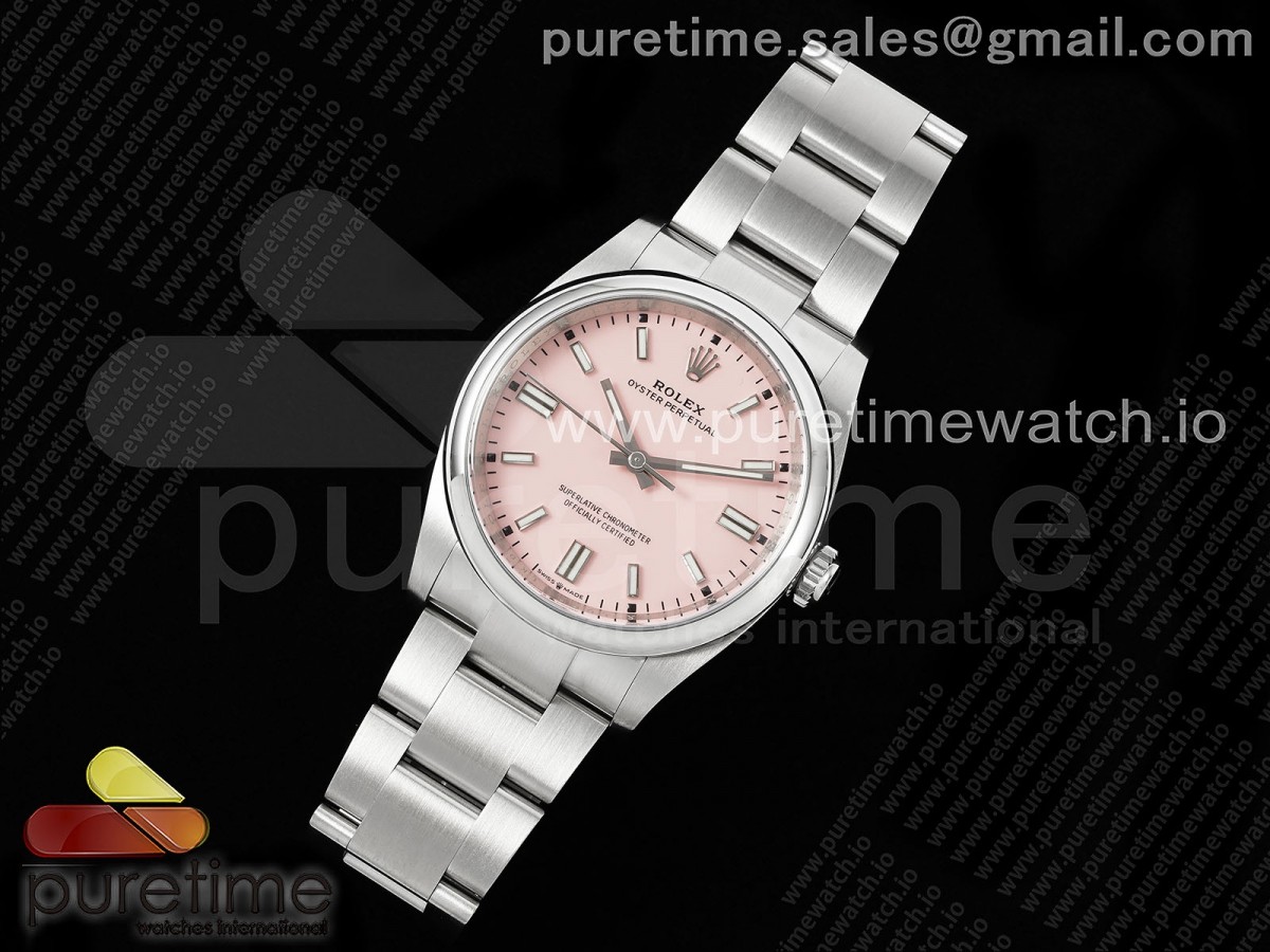 CLEANF공장 클린공장 롤렉스 오이스터 퍼페츄얼 36미리 핑크다이얼 스틸브레이슬릿 Oyster Perpetual 126000 36mm Clean 11 Best Edition 904L Steel Pink Dial VR3230