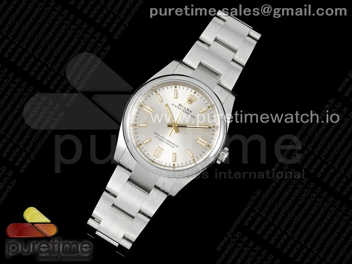 CLEANF공장 클린공장 롤렉스 오이스터 퍼페츄얼 36미리 실버다이얼 스틸브레이슬릿 Oyster Perpetual 126000 36mm Clean 11 Best Edition 904L Steel Silver Dial VR3230