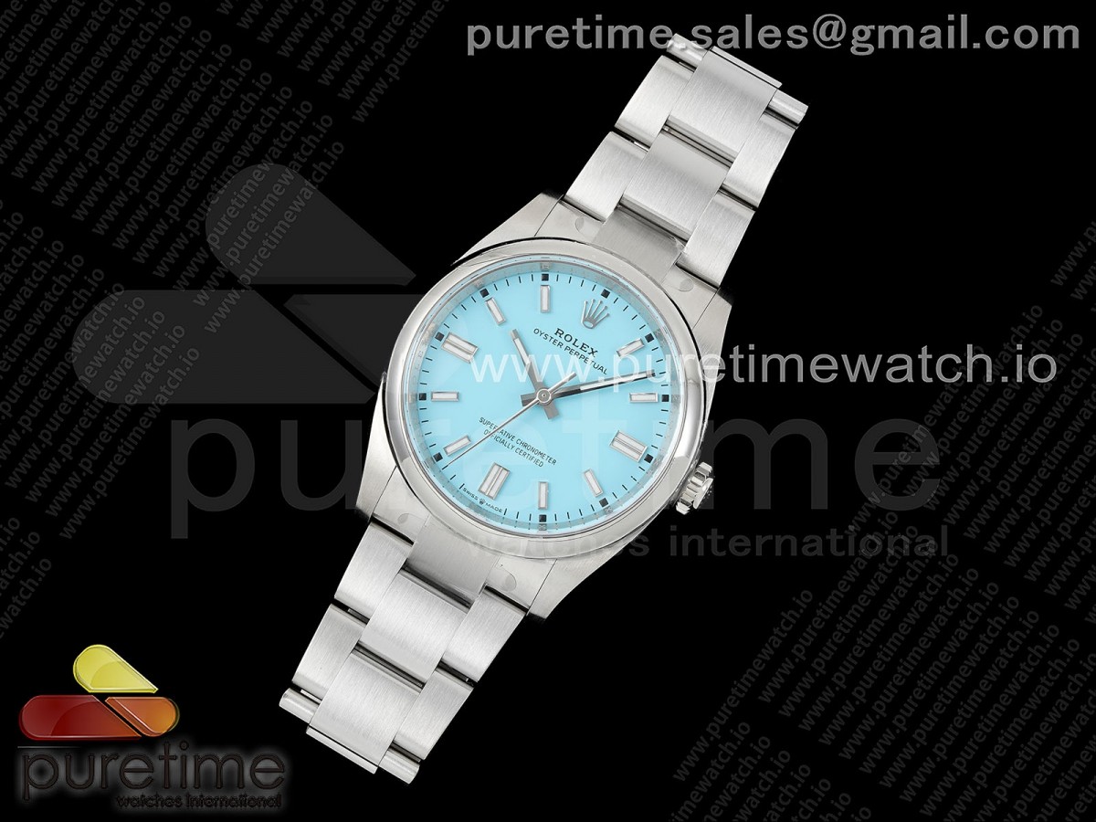 CLEANF공장 클린공장 롤렉스 오이스터 퍼페츄얼 36미리 티파니블루다이얼 스틸브레이슬 Oyster Perpetual 126000 36mm Clean 11 Best Edition 904L Steel Tiffany Blue Dial VR3230