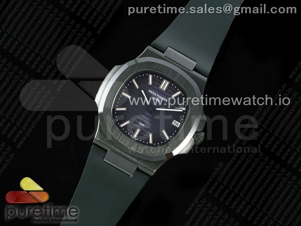 AMGF공장 파텍필립 AET노틸러스 5711 그린세라믹 블루다이얼 그린러버스트랩 AET Nautilus 5711 Green Ceramic AMGF Best Edition Blue Dial on Green Rubber Strap MIYOTA 9015