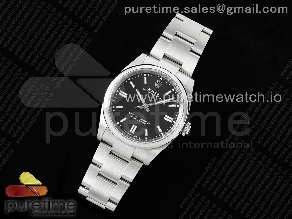 CLEANF공장 클린공장 롤렉스 오이스터 퍼페츄얼 36미리 블랙다이얼 스틸브레이슬릿 Oyster Perpetual 126000 36mm Clean 11 Best Edition 904L Steel Black Dial VR3230