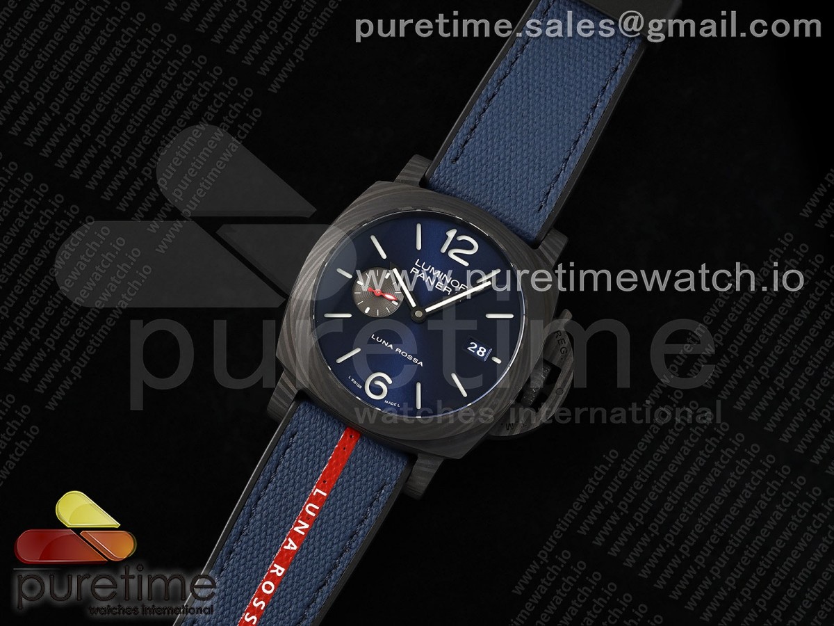 VS공장 파네라이 PAM1529 Luna Rossa Carbotech VSF 11 Best Edition on Blue Fabric Strap P.9010 Clone