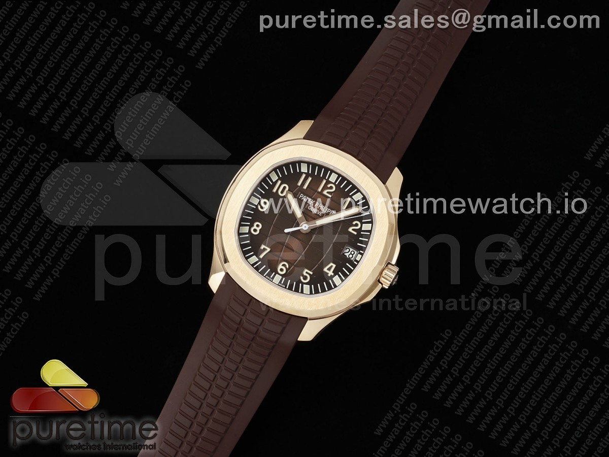 ZF공장 V2 파텍필립 아쿠아넛 5167 로즈골드 브라운다이얼 브라운러버스트랩 Aquanaut 5167R SS ZF 11 Best Edition Brown Dial on Brown Rubber Strap 330CS V2