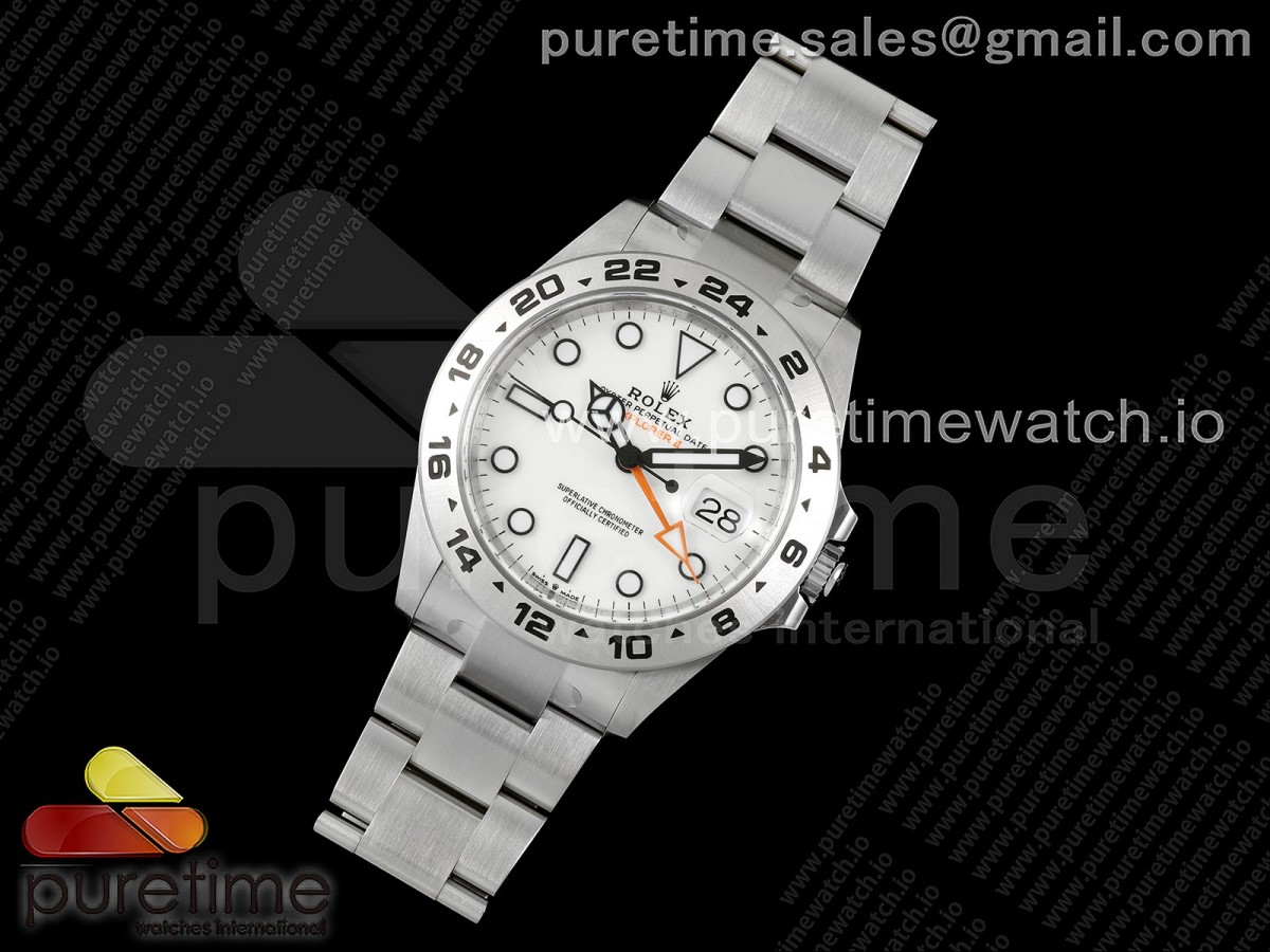 CLEANF공장 클린공장 롤렉스 익스플로러2 42미리 화이트다이얼 스틸브레이슬릿 Explorer II 42mm 226570 904L SS Clean 11 Best Edition White Dial on Bracelet DD3285 CHS