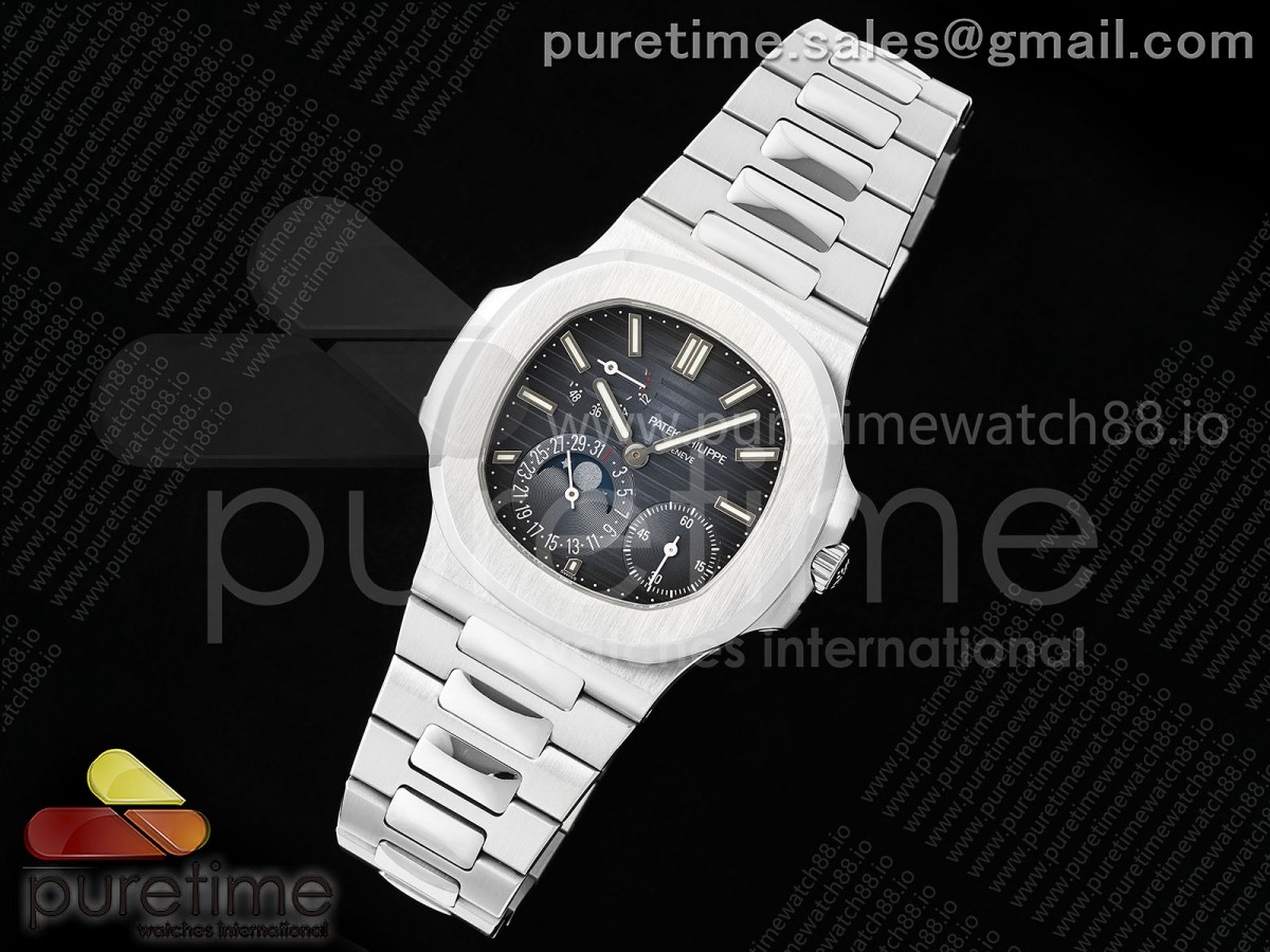 PP공장 파텍필립 노틸러스 5712 V3 Nautilus 5712 SS PPF 11 Best Edition Blue Dial on SS Bracelet A240 Super Clone V4