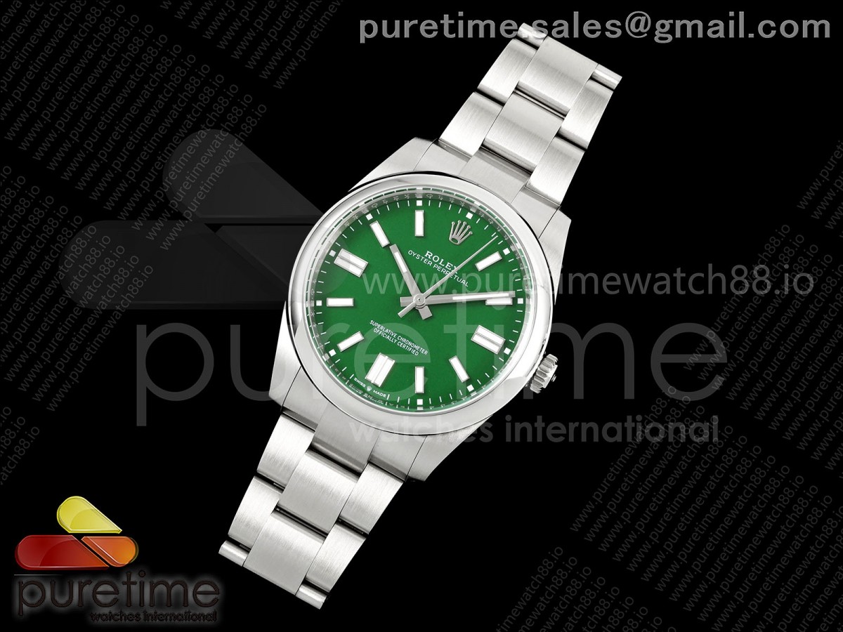 EWF공장 롤렉스 오이스터 퍼페츄얼 그린다이얼 스틸브레이슬릿 Oyster Perpetual 124300 41mm EWEF 11 Best Edition 904L Steel Green Dial A3230