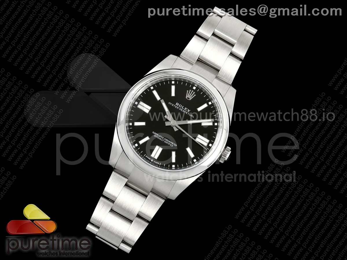 EWF공장 롤렉스 오이스터 퍼페츄얼 블랙다이얼 스틸브레이슬릿 Oyster Perpetual 124300 41mm EWEF 11 Best Edition 904L Steel Black Dial A3230