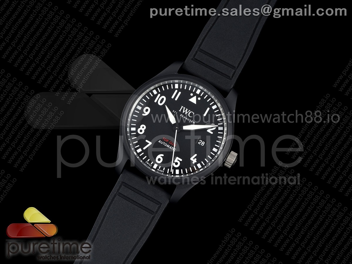 M+F공장 IWC 파일럿41 탑건 블랙세라믹케이스 블랙다이얼 블랙나일론스트랩 Pilot 41 Top Gun IW326906 M+F 11 Best Edition on Black Nylon Strap Miyota9015
