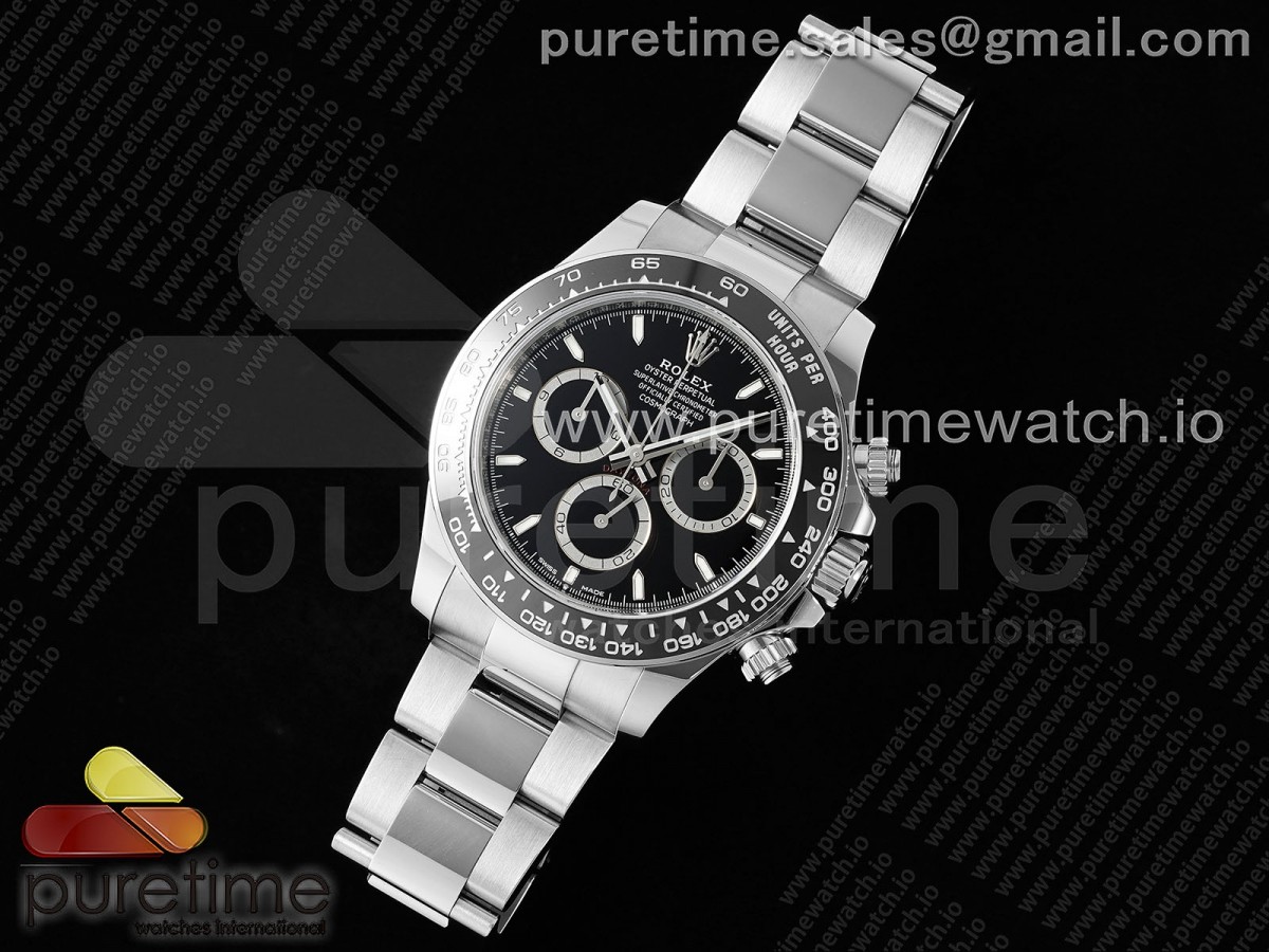 VS공장 Daytona 126500 VSF 11 Best Edition 904L Steel Black Dial on SS Braclet DD4801
