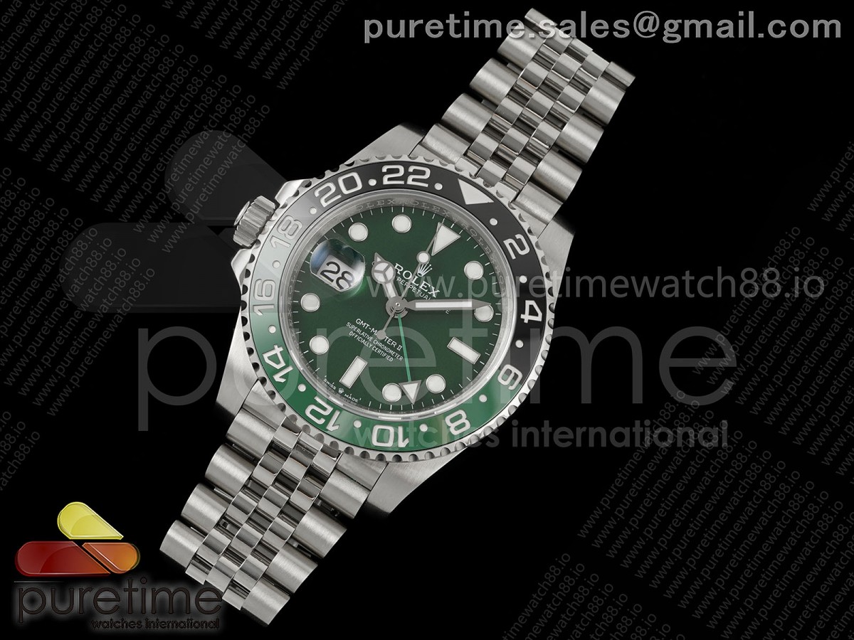 3EF공장 롤렉스 지엠티마스터2 그린/블랙인서트 그린다이얼 쥬빌레브레이슬릿 GMT-MASTER II 126729 VTNR GREENBLACK CERAMIC 904L 3EF 11 BEST EDITION ON JUBILEE BRACELET SH3285 CHS