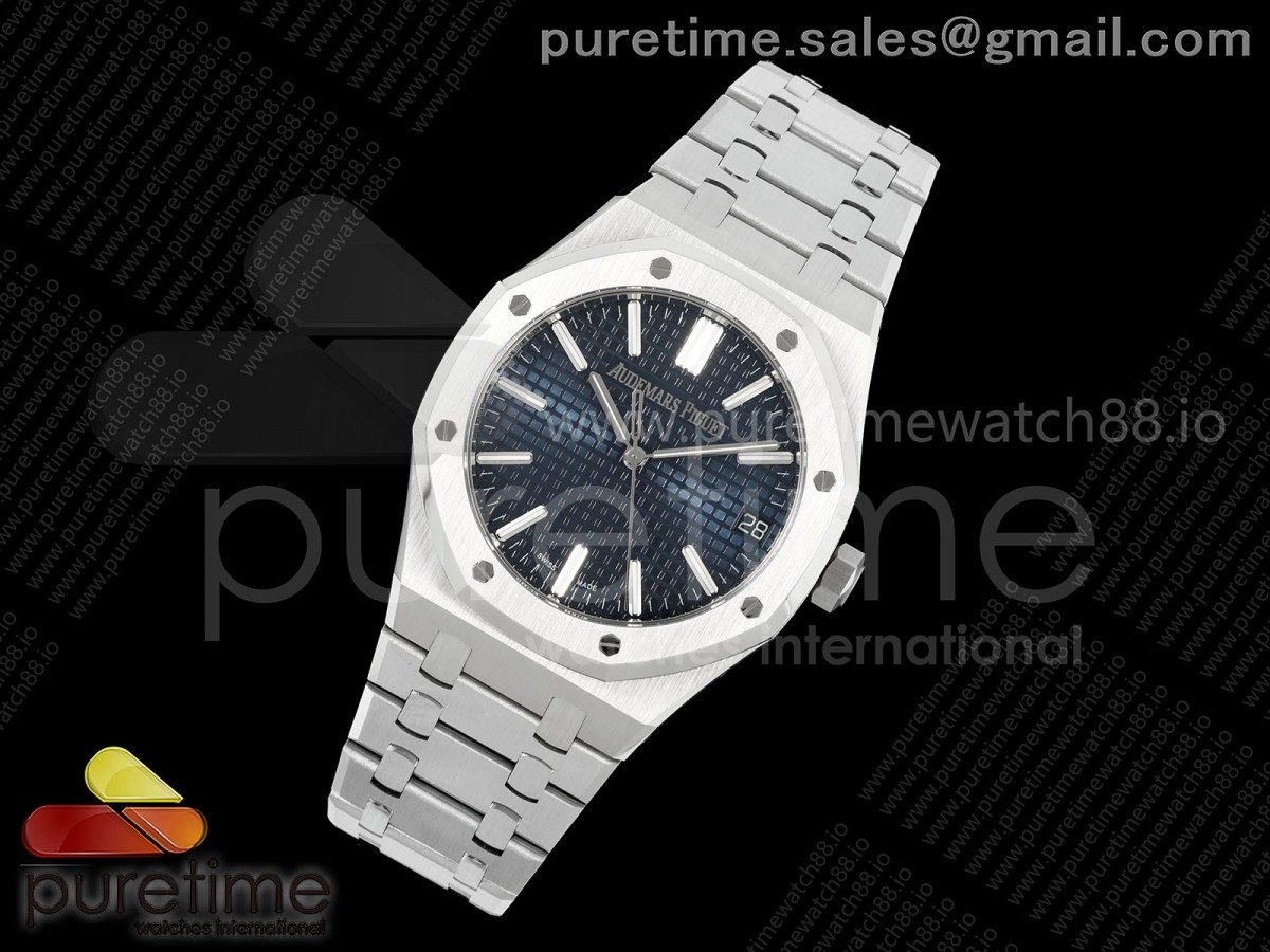 DD공장 오데마피게 로얄오크 15510 블 스틸Royal Oak 41mm 15510 SS DDF 11 Best Edition Blue Dial on SS Bracelet DD4302 Super Clone