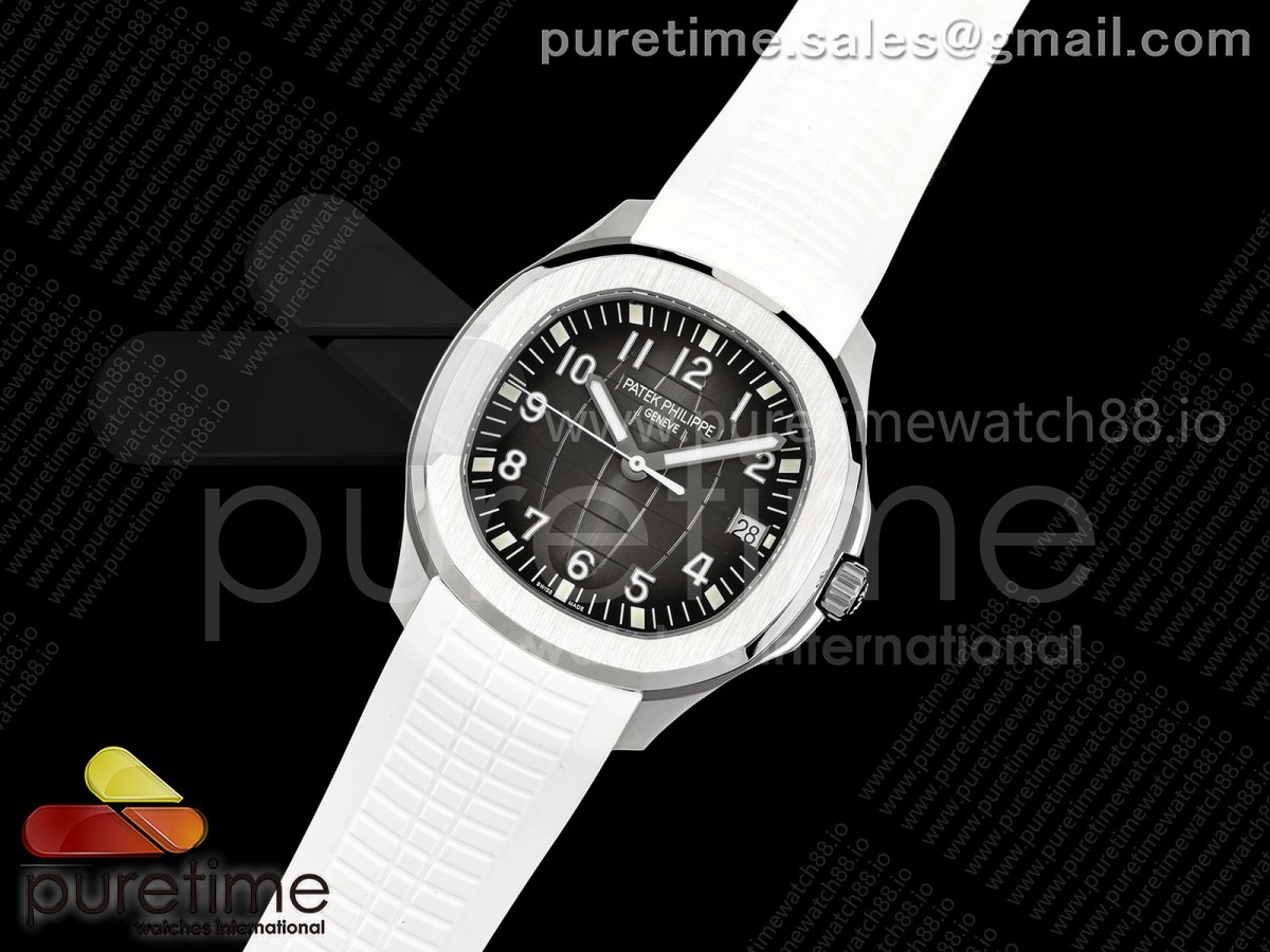 DD공장 아쿠아넛 5167 단동324 슈퍼클론 무브먼트 Aquanaut 5167 SS DDF 11 Best Edition Gray Dial on White Rubber Strap DD324 Super Clone
