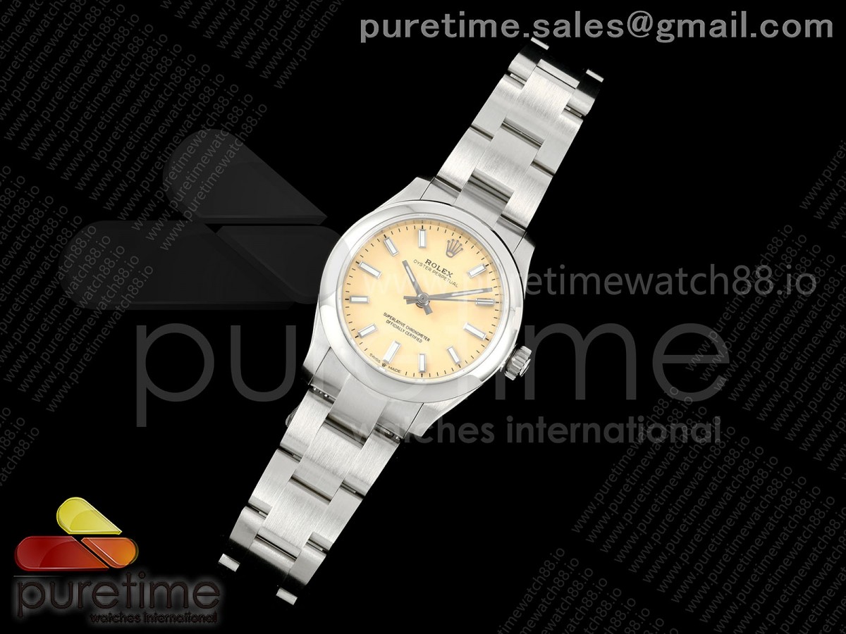 DIWF공장 롤렉스 오이스터 퍼페츄얼 31미리 크림다이얼 스틸브레이슬릿 Oyster Perpetual 31mm 277200 DIWF Best Edition Cream Dial on SS Bracelet A2232