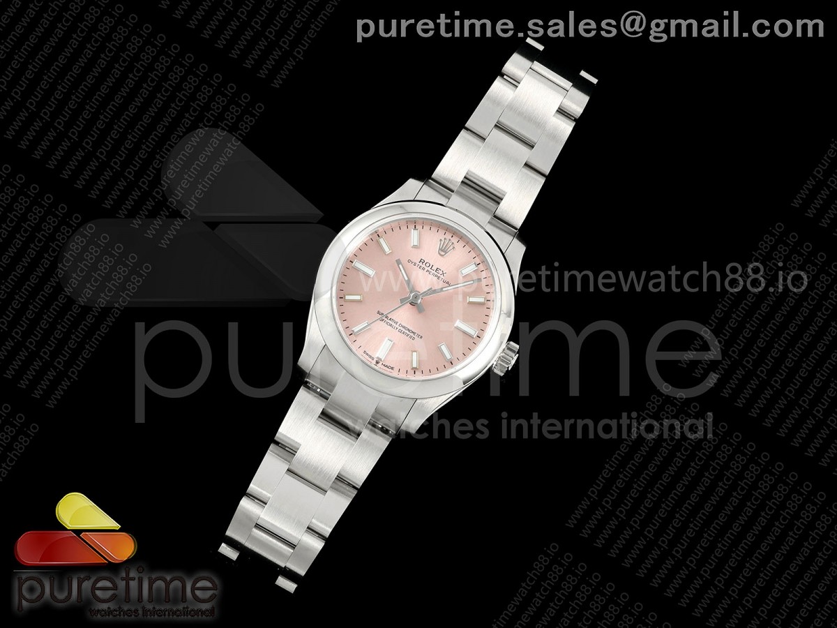 DIWF공장 롤렉스 오이스터 퍼페츄얼 31미리 핑크다이얼 스틸브레이슬릿 Oyster Perpetual 31mm 277200 DIWF Best Edition Pink Dial on SS Bracelet A2232