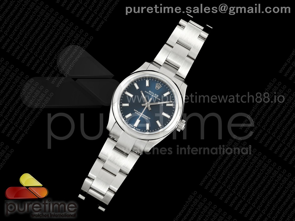 DIWF공장 롤렉스 오이스터 퍼페츄얼 31미리 블루다이얼 스틸브레이슬릿 Oyster Perpetual 31mm 277200 DIWF Best Edition Deep Blue Dial on SS Bracelet A2232