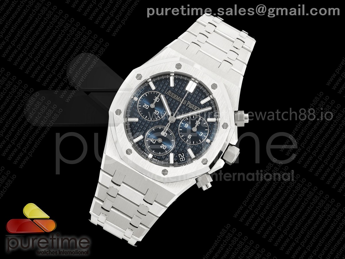 TOPF공장 오데마피게 로얄오크 크로노26240 블루다이얼 스틸브레이슬릿 Royal Oak Chrono 26240 SS TOP 11 Best Edition Blue Dial on SS Bracelet DD4401 Super Clone