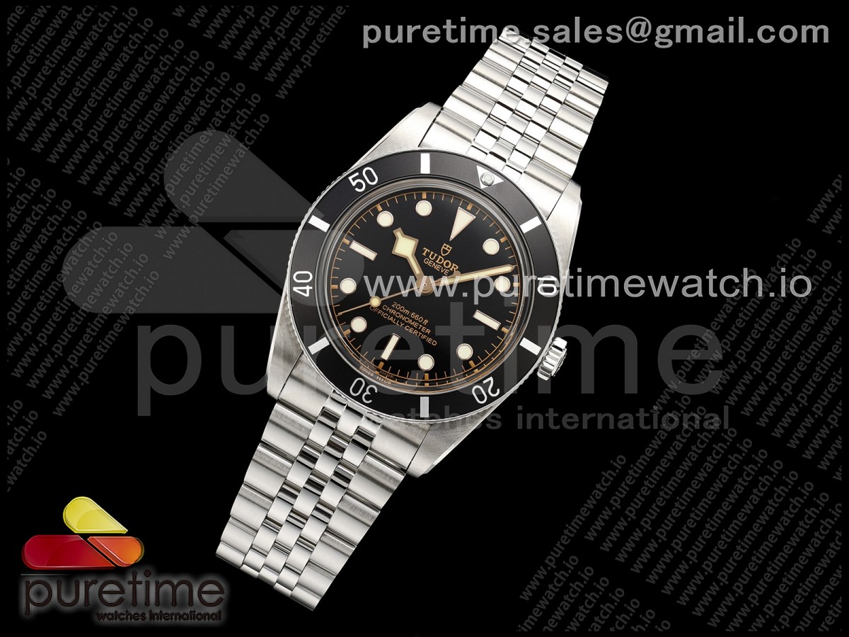 ZF공장 튜더 헤리티지 블랙베이37 블랙다이얼 쥬빌레브레이슬릿 Heritage Black Bay 37mm SS ZF 11 Best Edition Black Dial on SS Bracelet A2824