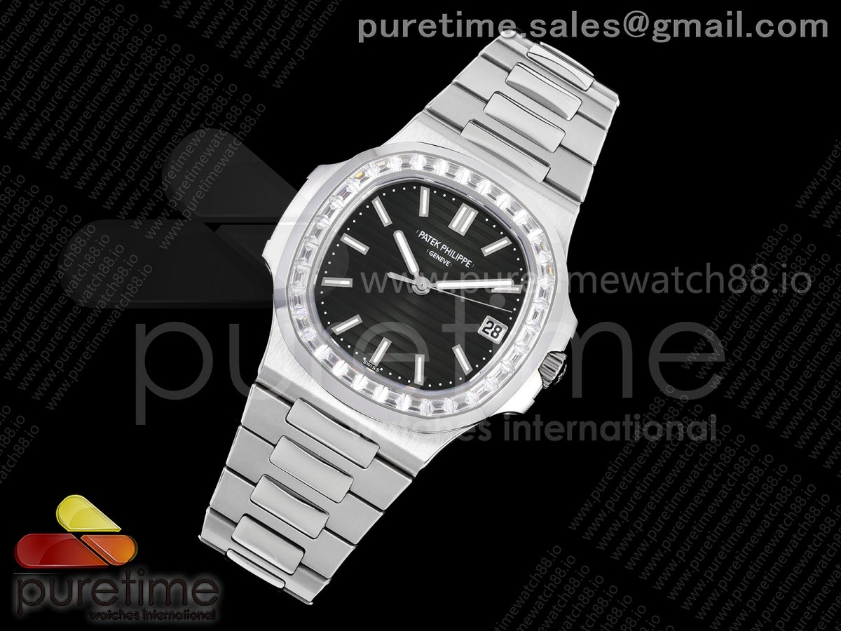 DDF공장 파텍필립 노틸러스 5711 다이아베젤 그린다이얼 스틸브레이슬릿 DD330 Nautilus 5711 DDF 11 Best Edition Green Dial Diamonds Bezel on SS Bracelet DD330 Super Clone