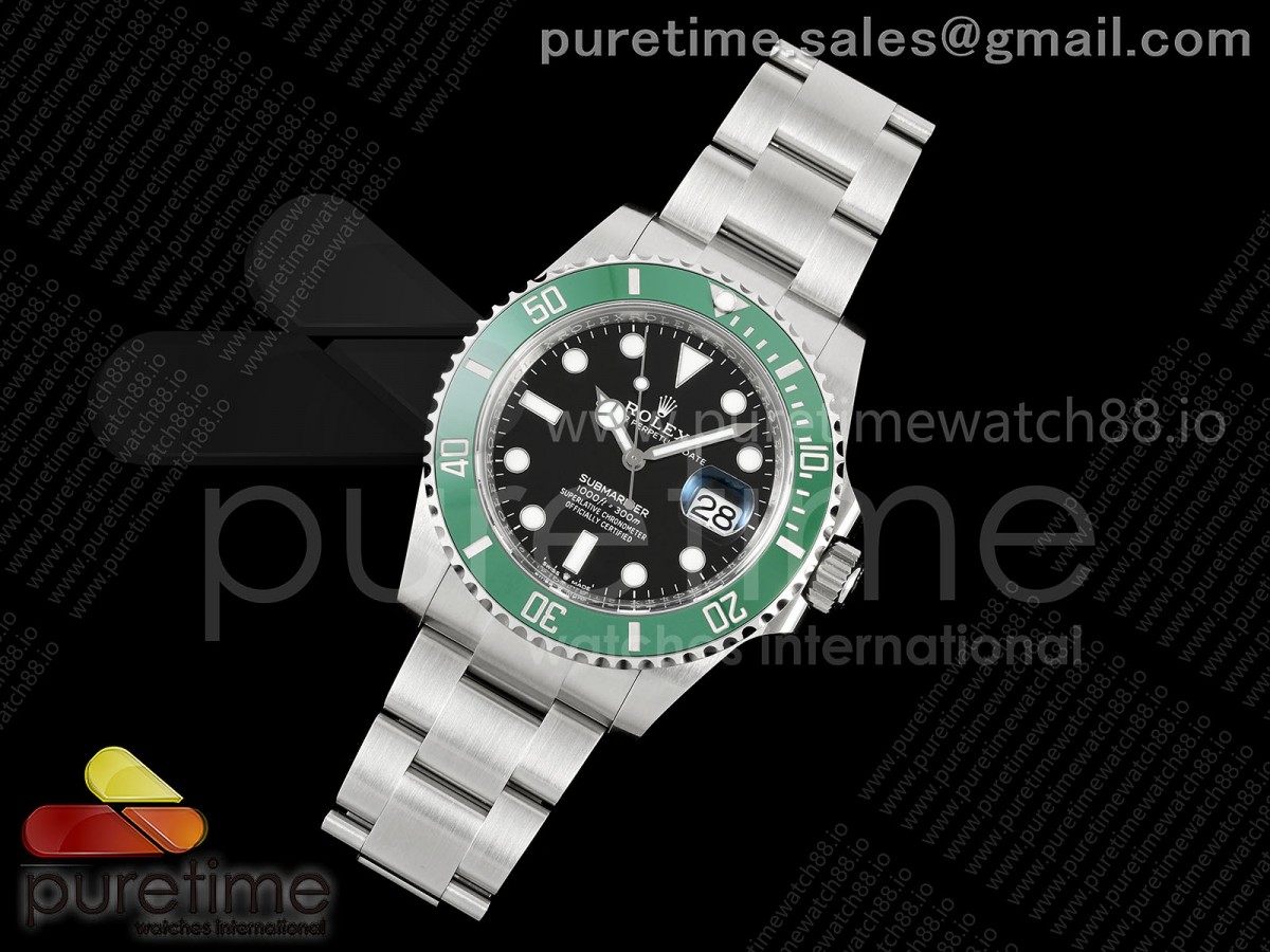 VF공장 롤렉스 신형서브마리너 41미리 그린인서트 블랙다이얼 스틸브레이슬릿 스벅 Submariner 41mm 126610 LV Kermit VF 11 Best Edition 904L SS Case and Bracelet DD3235