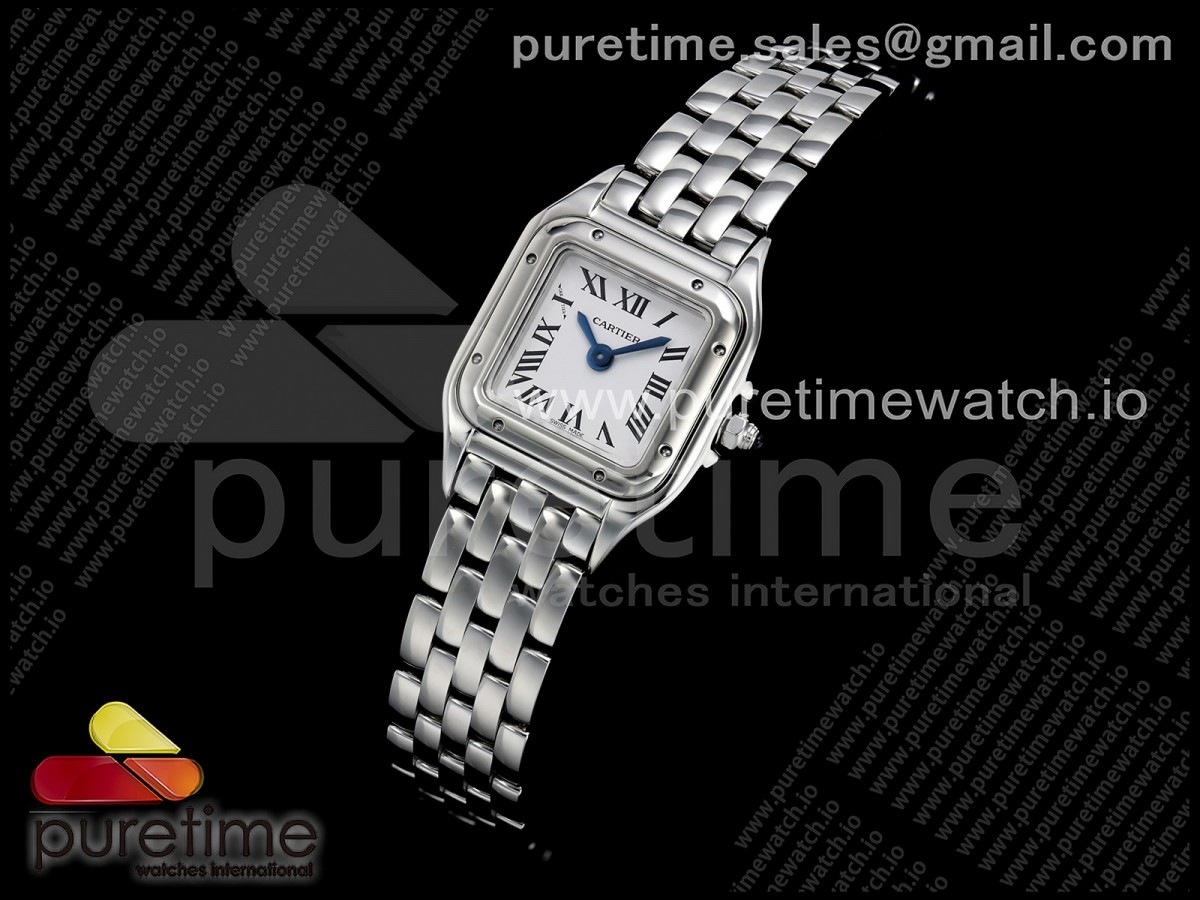 8848F공장 까르띠에 팬더 25.1미리 화이트다이얼 스틸브레이슬릿 Panthère Ladies 25.1mm SS 8848F 11 Best Edition White Dial on SS Bracelet Jap Quartz